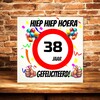 foto 2 Verjaardags tegeltje 38 jaar
