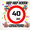 Verjaardags tegeltje 40 jaar