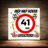 foto 2 Verjaardags tegeltje 41 jaar
