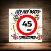 foto 3 Verjaardags tegeltje 45 jaar