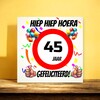 foto 4 Verjaardags tegeltje 45 jaar