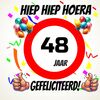 Verjaardags tegeltje 48 jaar