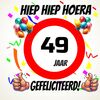 foto 1 Verjaardags tegeltje 49 jaar