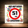 foto 3 Verjaardags tegeltje 51 jaar