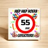 foto 3 Verjaardags tegeltje 55 jaar