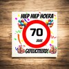foto 2 Verjaardags tegeltje 70 jaar