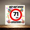 foto 2 Verjaardags tegeltje 71 jaar