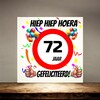 foto 2 Verjaardags tegeltje 72 jaar