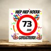 foto 2 Verjaardags tegeltje 73 jaar