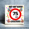 foto 2 Verjaardags tegeltje 75 jaar