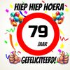 Verjaardags tegeltje 79 jaar