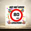 foto 3 Verjaardags tegeltje 80 jaar