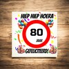 foto 4 Verjaardags tegeltje 80 jaar