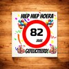 foto 2 Verjaardags tegeltje 82 jaar