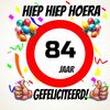 Verjaardags tegeltje 84 jaar