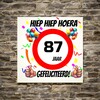 foto 4 Verjaardags tegeltje 87 jaar
