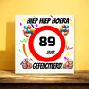 foto 4 Verjaardags tegeltje 89 jaar