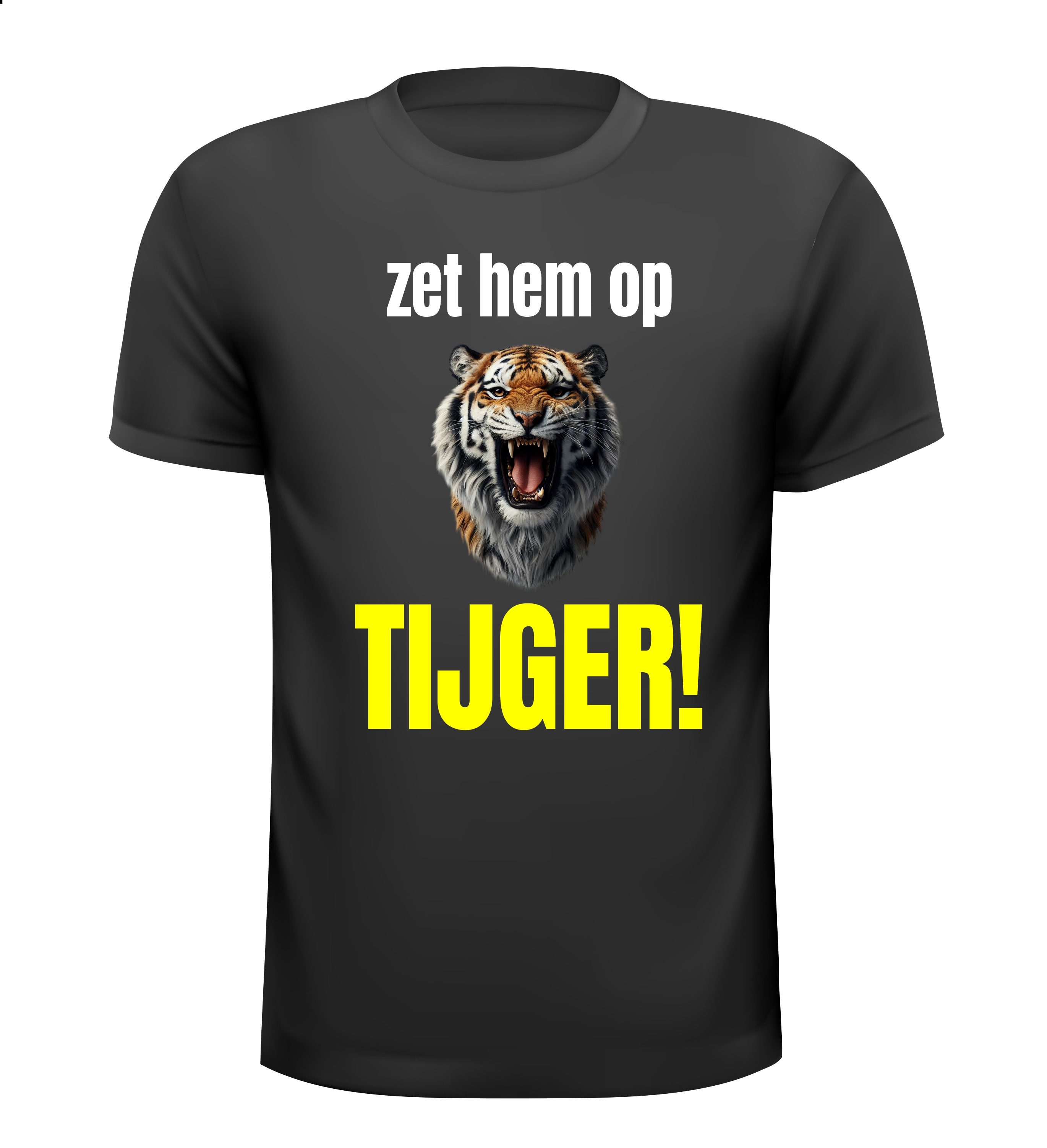 Zet hem op tijger shirt