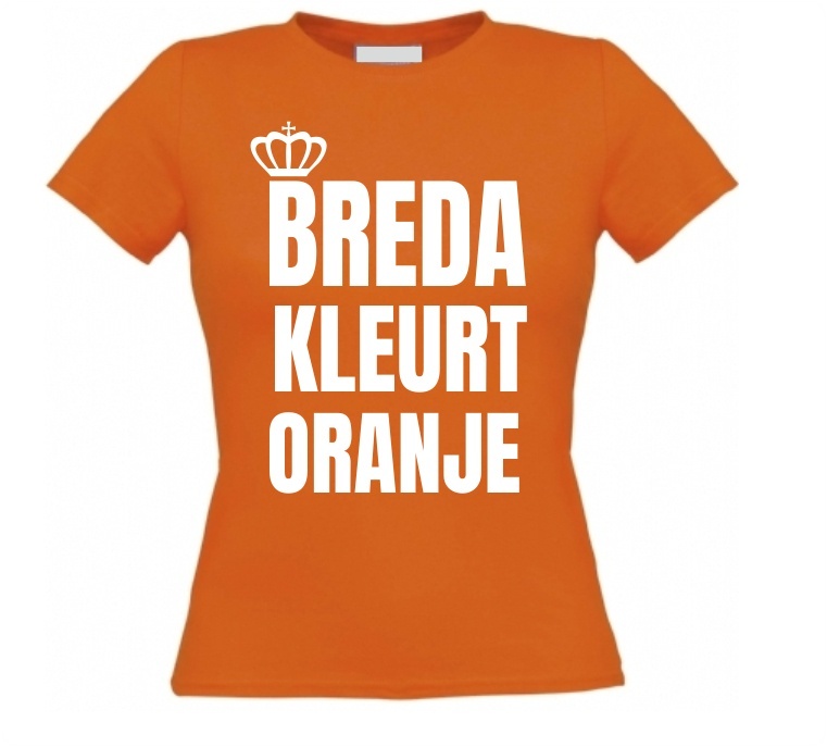 Breda kleurt oranje shirt