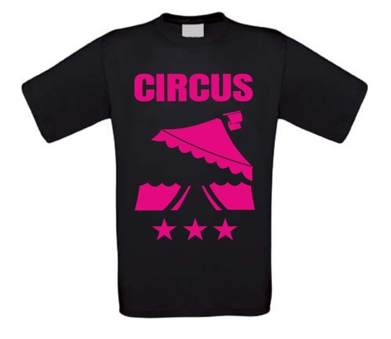 Circus neon roze t-shirt