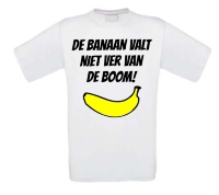 De banaan valt niet ver van de boom shirt