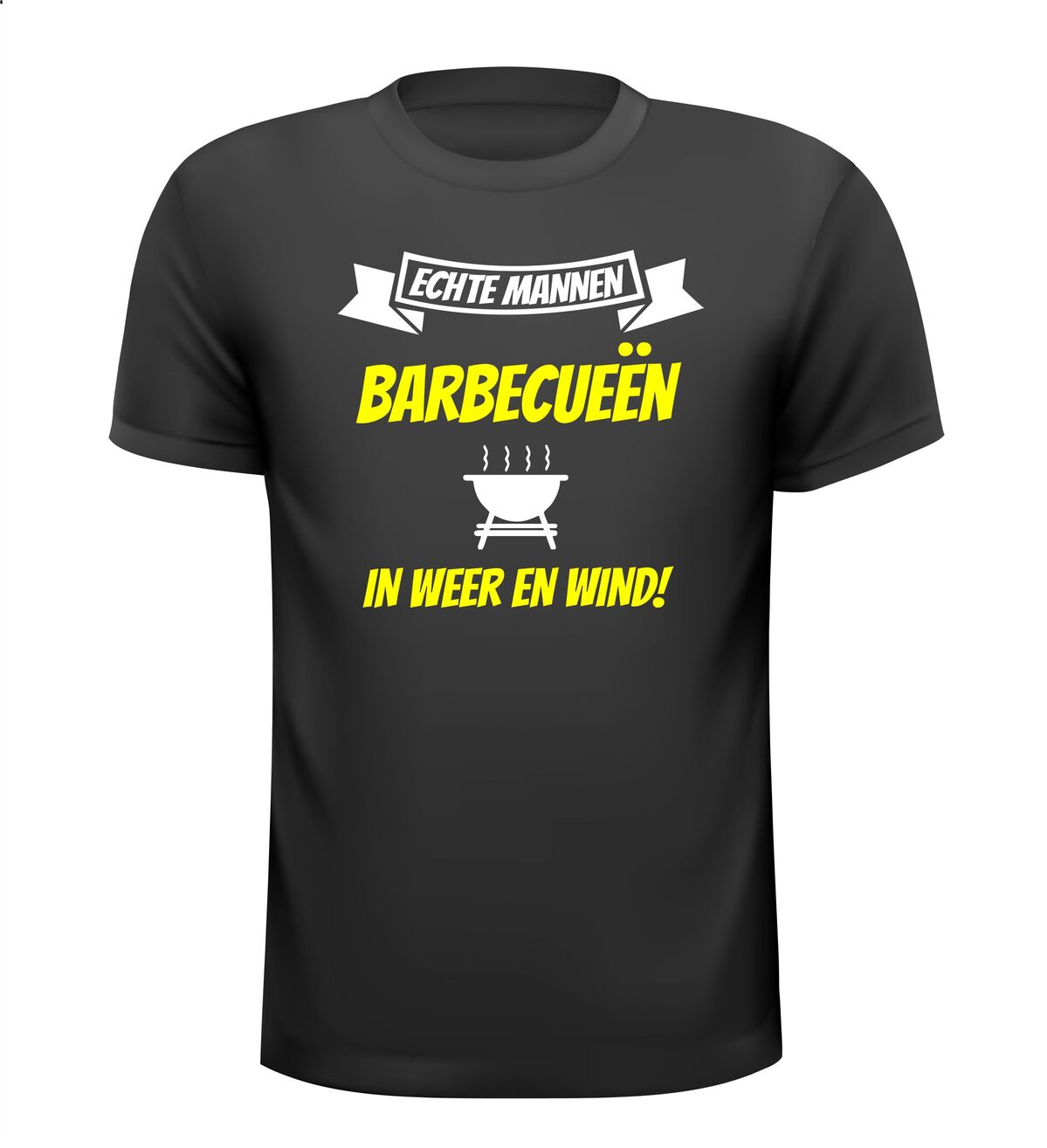 Echte mannen barbecueen shirt