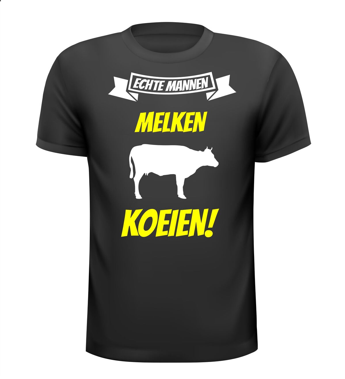 Echte mannen melken koeien shirt