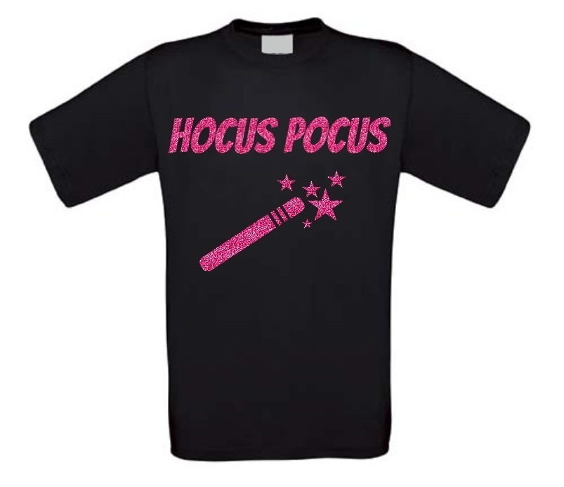 Hocus Pocus glitter roze shirt