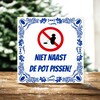 foto 2 Humor tegel 15x15 cm niet naast de pot pissen leuke wc-decoratie
