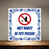 foto 3 Humor tegel 15x15 cm niet naast de pot pissen leuke wc-decoratie
