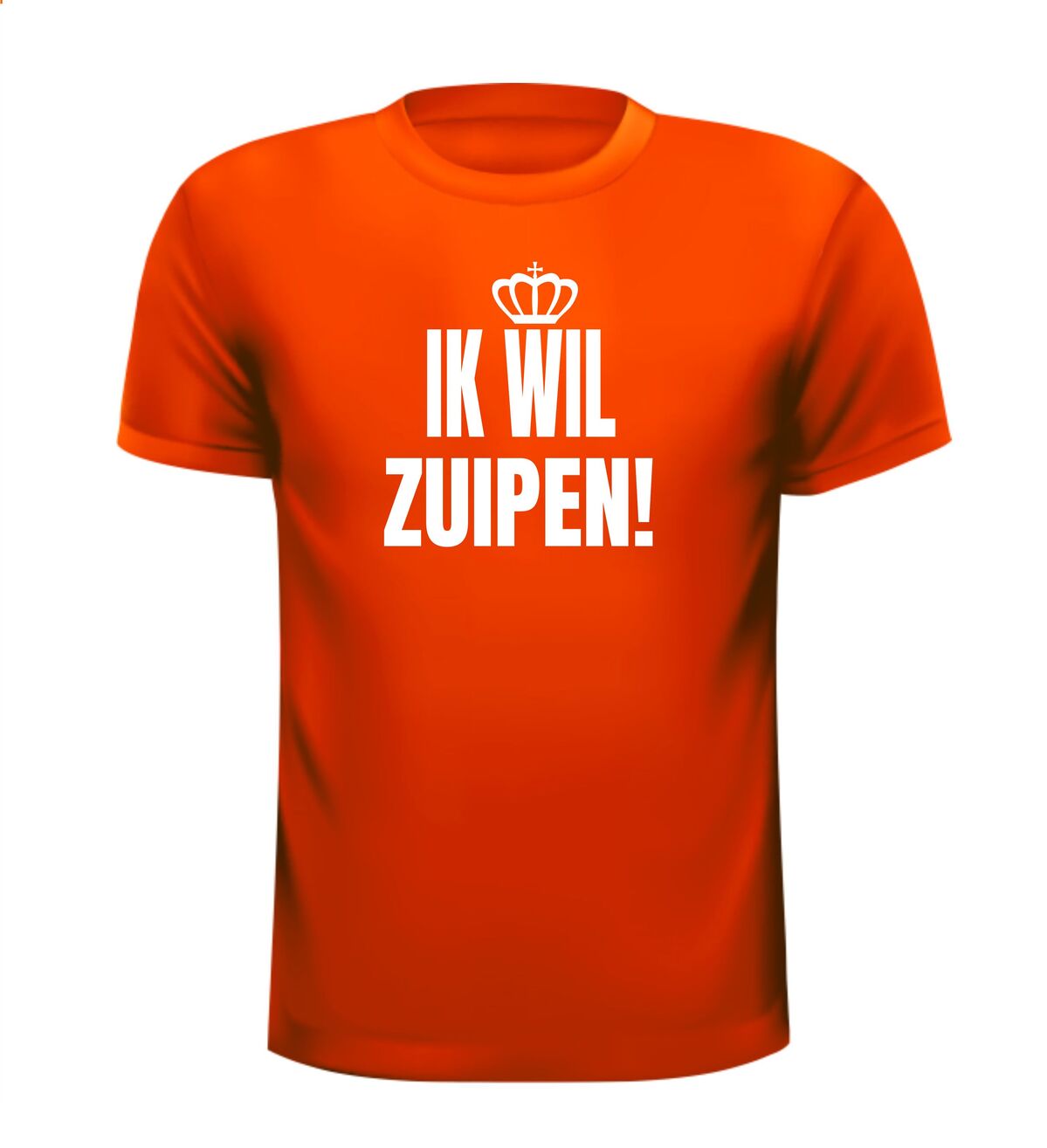 Ik wil zuipen Koningsdag shirt