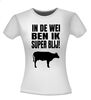 foto 14 In de wei ben ik super blij boeren shirt