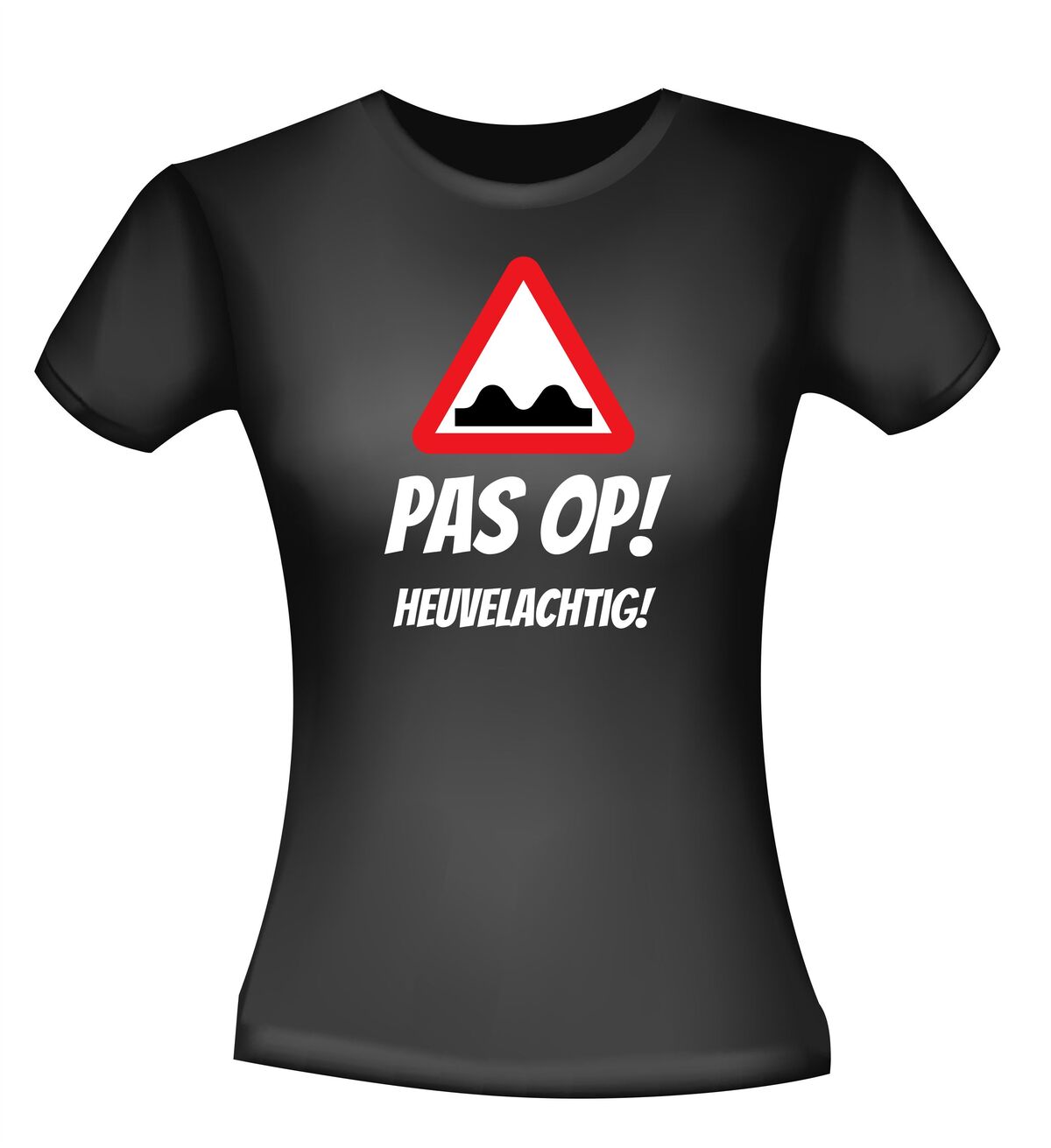 pas op heuvelachtig borsten shirt dames