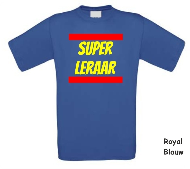 Super leraar t-shirt