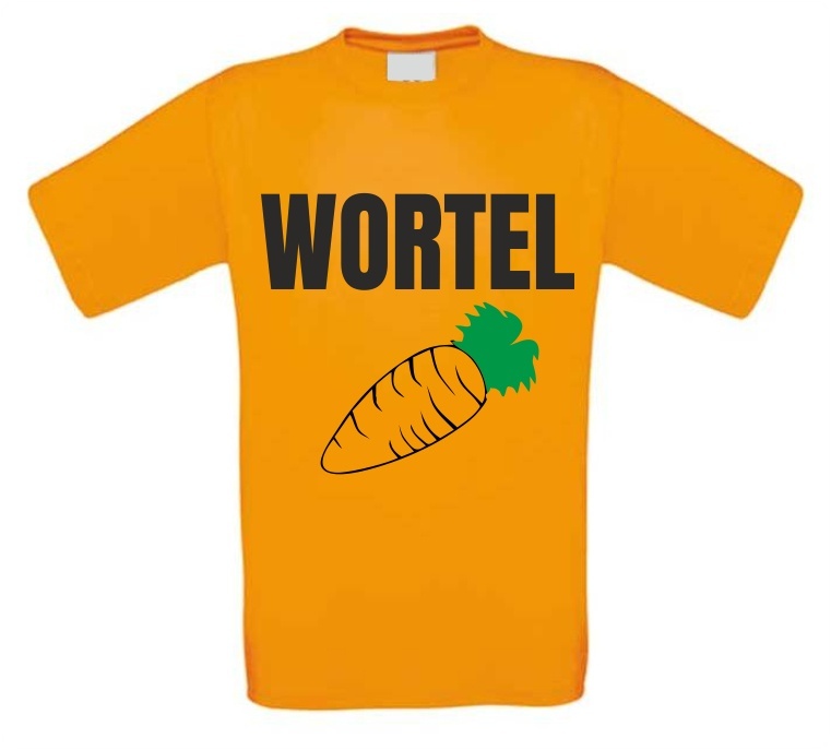 Wortel oranje shirt
