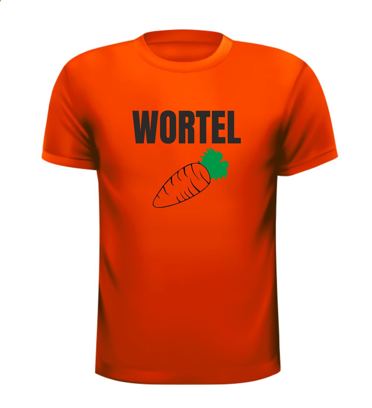 Wortel oranje shirt