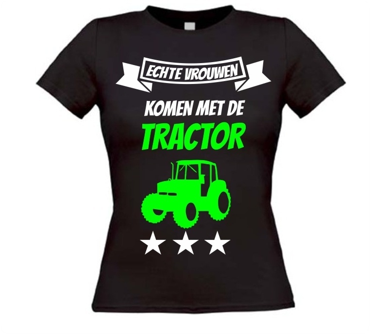 Echte vrouwen komen met de tractor