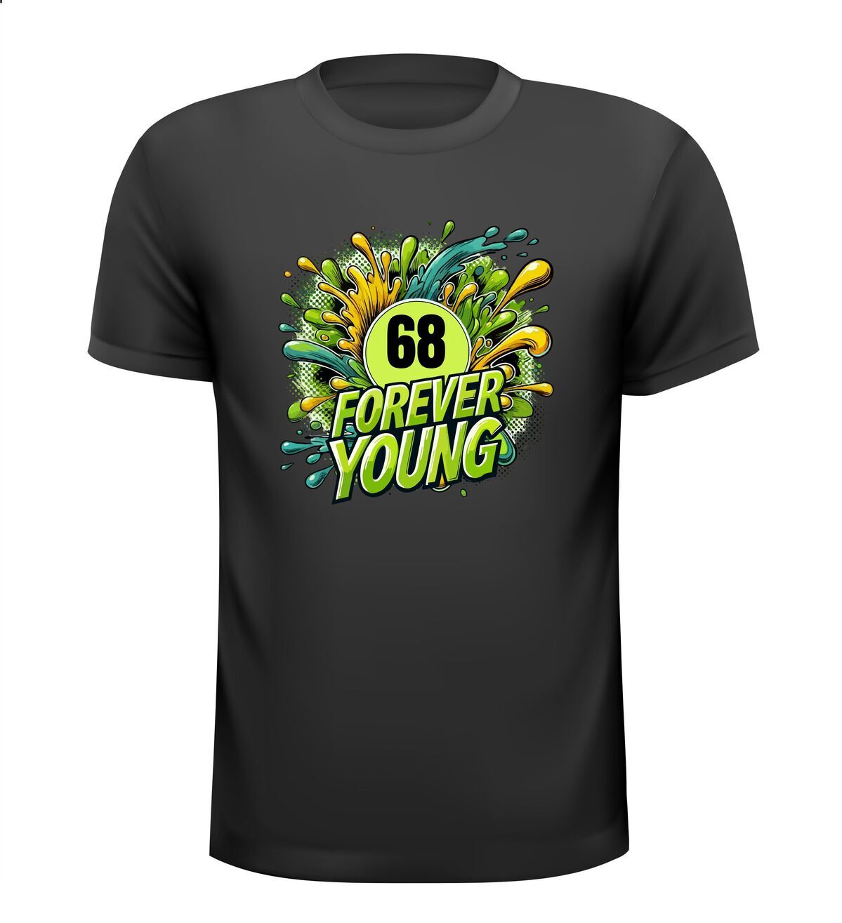 Forever young 68 shirt verjaardag shirt