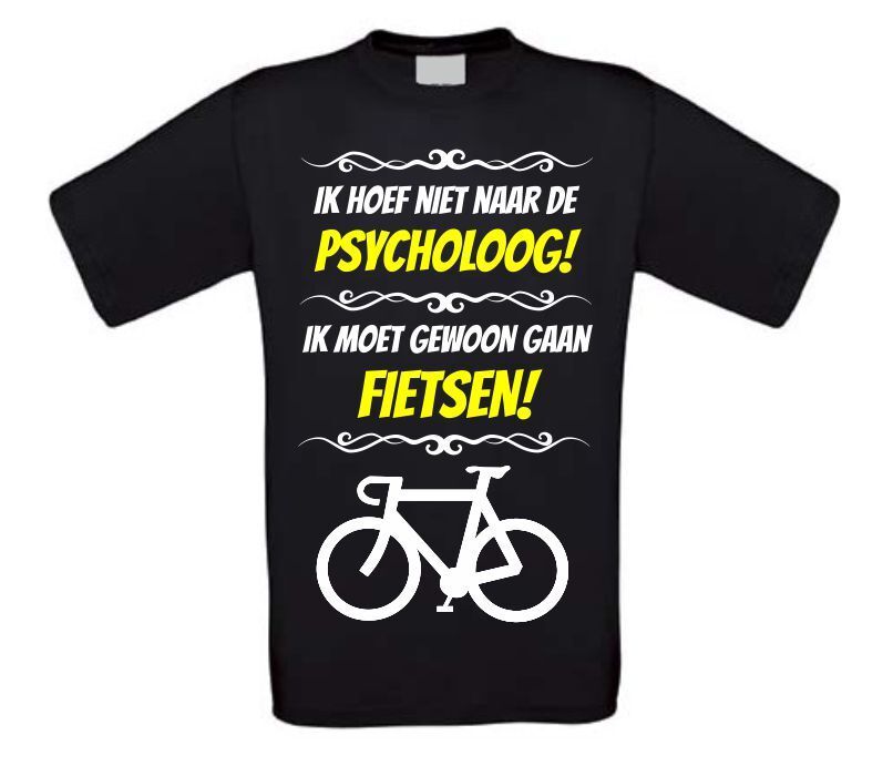 Grappig fiets T-shirt