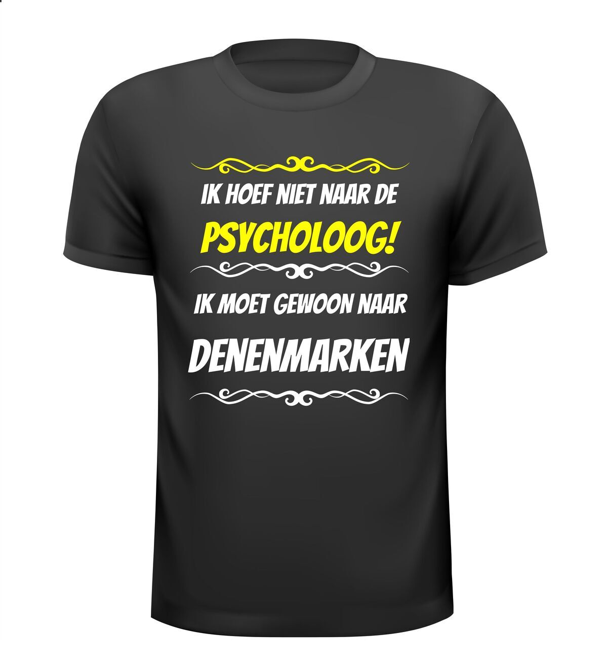 Grappig vakantie T-shirt Denenmarken