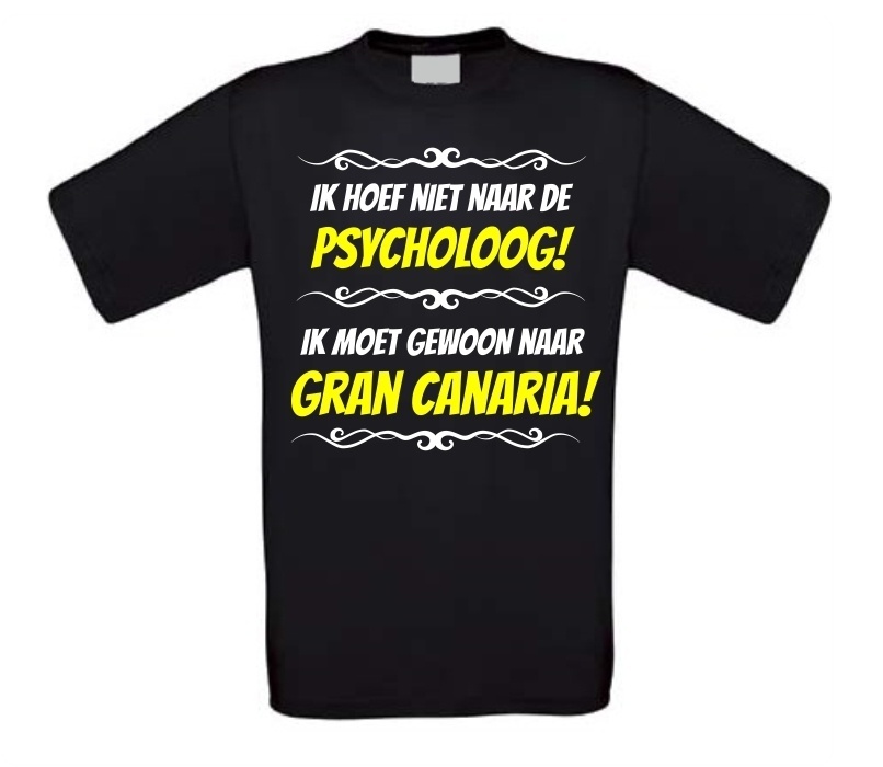 Grappig vakantie T-shirt Gran Canaria