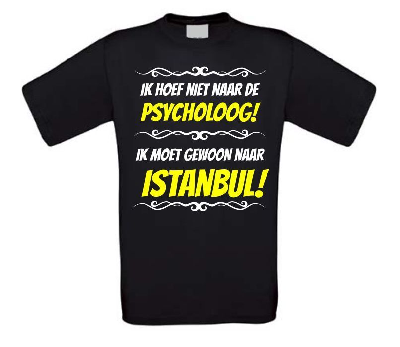 Grappig vakantie T-shirt Istanbul