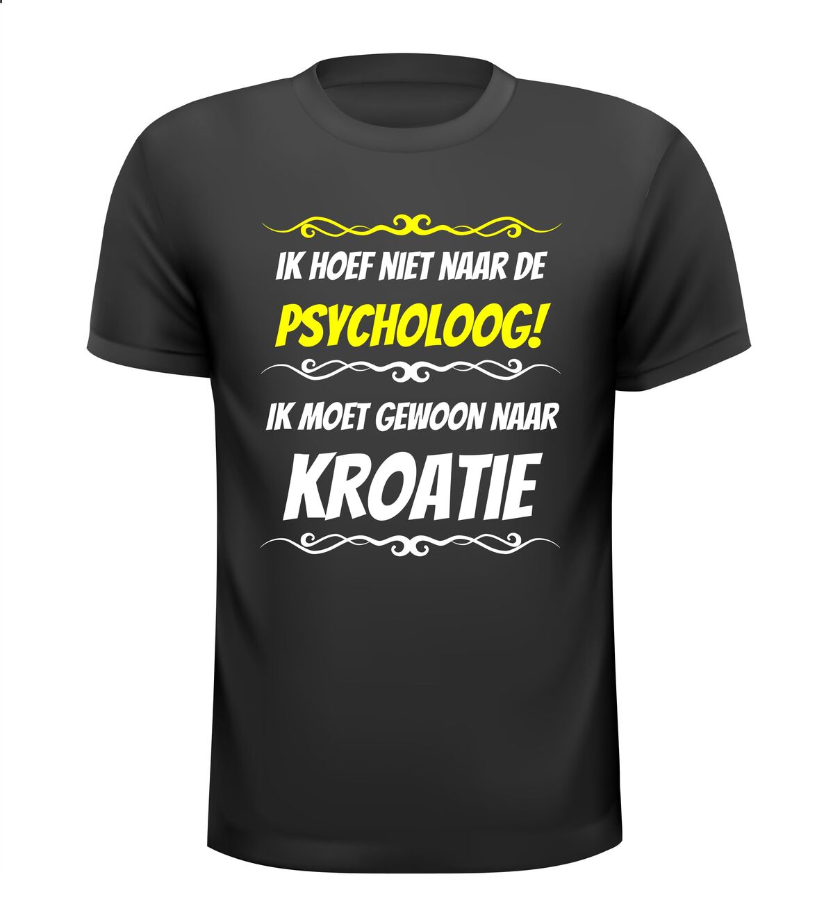 Grappig vakantie T-shirt Kroatie