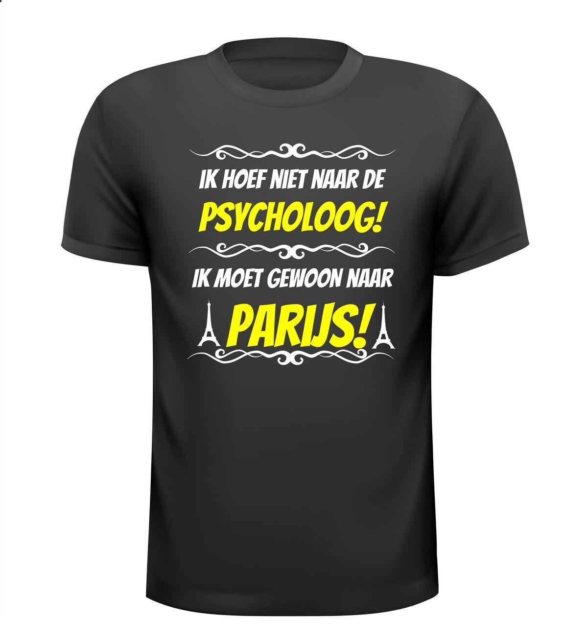 Grappig vakantie T-shirt Parijs