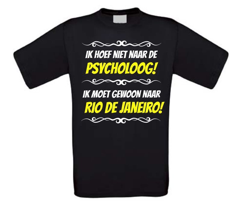 Grappig vakantie T-shirt Rio de Janeiro