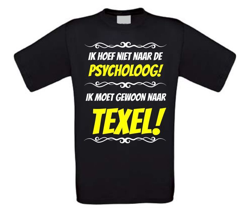 Grappig vakantie T-shirt Texel