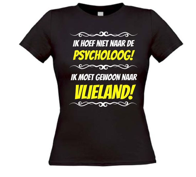 Grappig vakantie T-shirt Vlieland Goedkoop