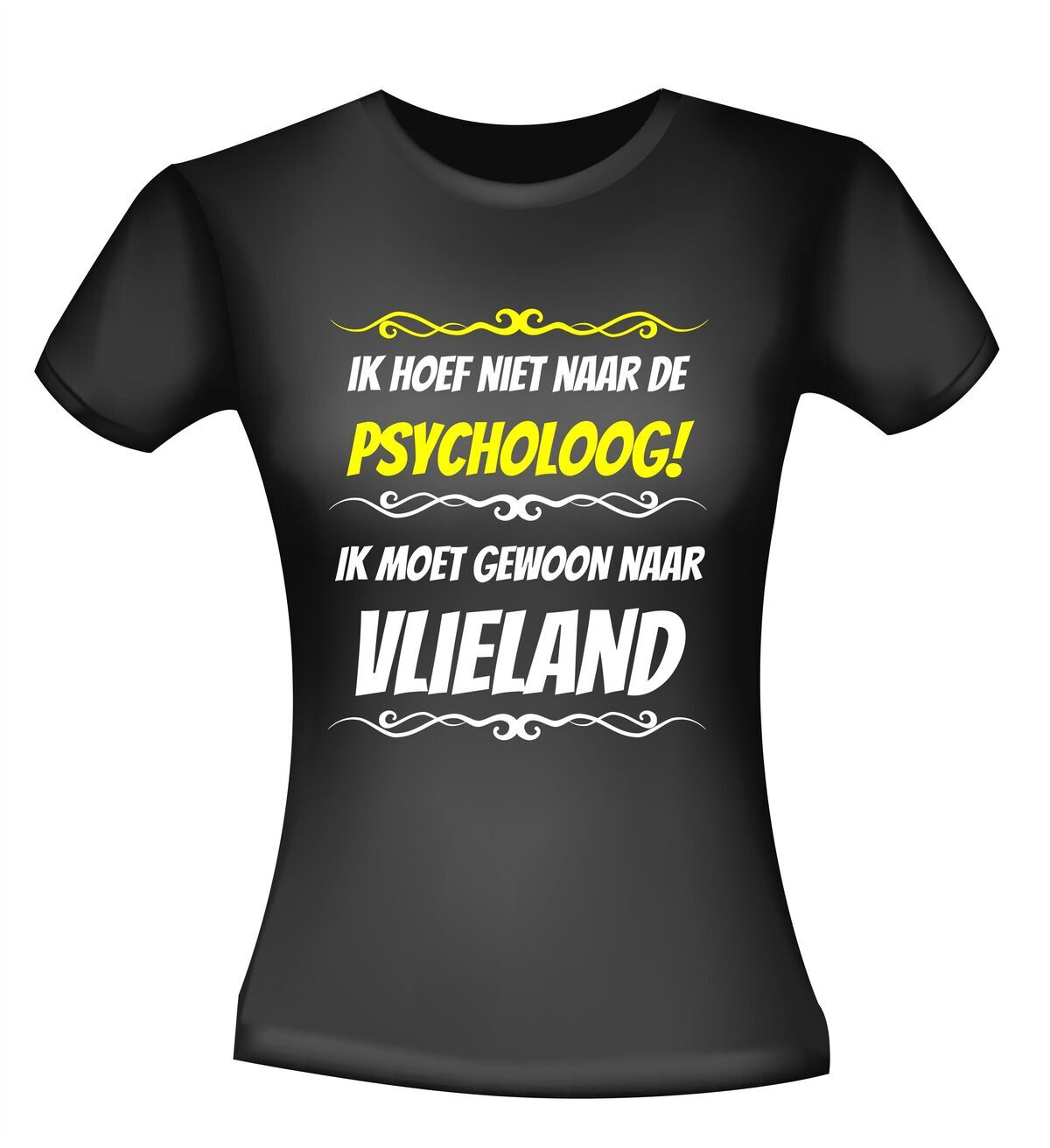 Grappig vakantie T-shirt Vlieland Goedkoop