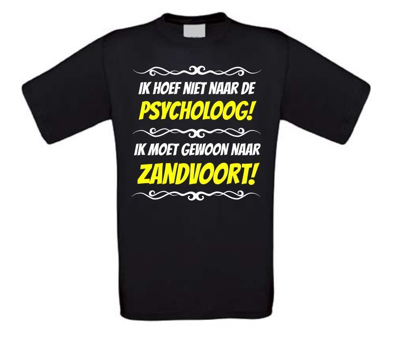 Grappig vakantie T-shirt Zandvoort