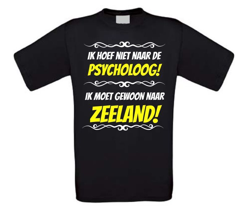 Grappig vakantie T-shirt Zeeland